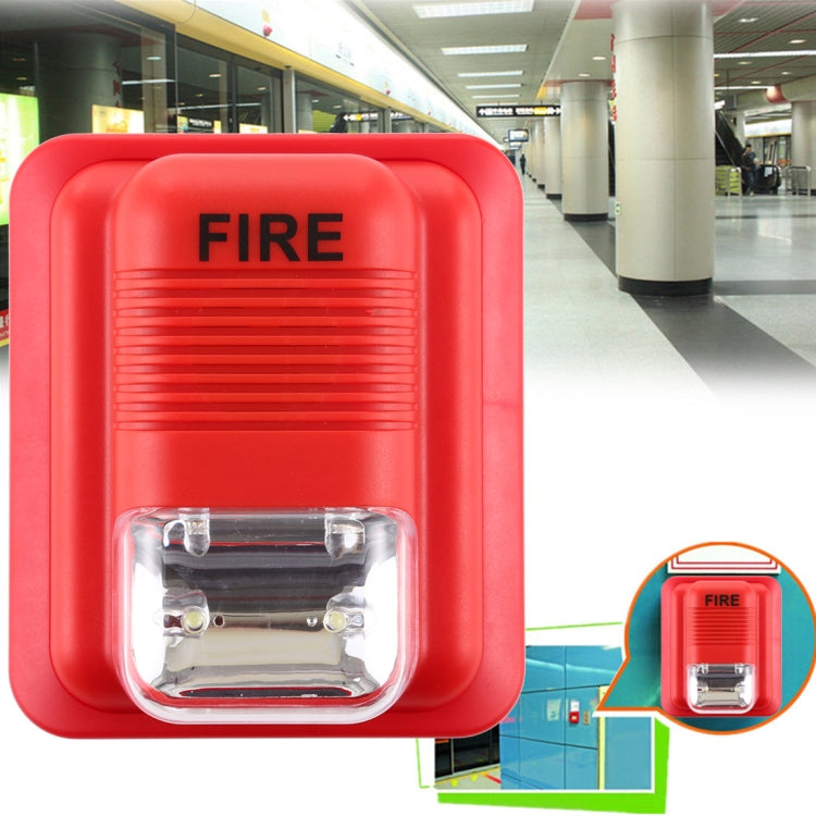 Sound-light Fire Alarm Warning Strobe Horn Alert Safety System Sensor Sound-light Fire Alarm Warning Strobe Horn Alert Safety System Sensor